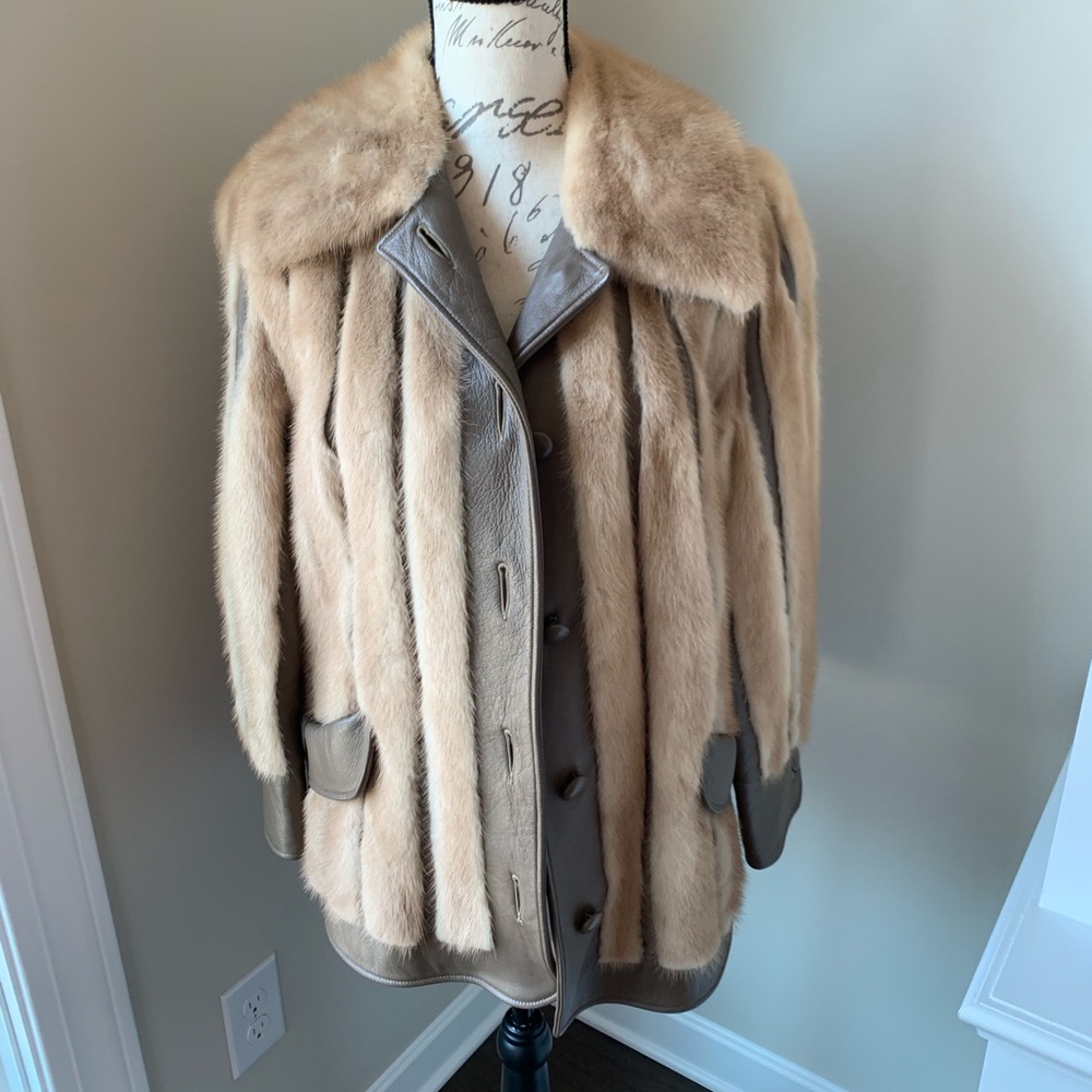 100% Authentic Fur and Leather Women’s Coat